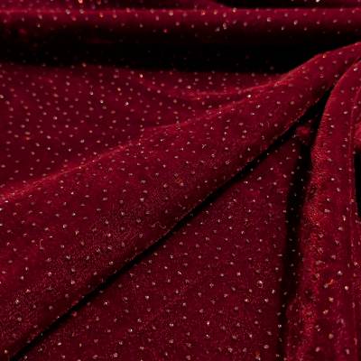 Maroon Sparkle Velvet Fabric – 3 Meter Manufacturers in Churachandpur