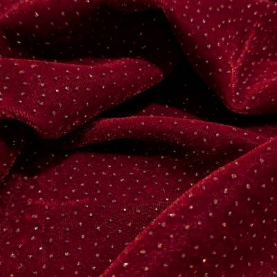 Maroon Sparkle Velvet Fabric – 5.85 Meter Manufacturers in Churachandpur