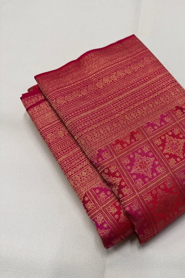 Meenakari Brocade Banarasi Soft Silk Saree with Multi-Colour Jaal in Eight Rich Shades  in Surat