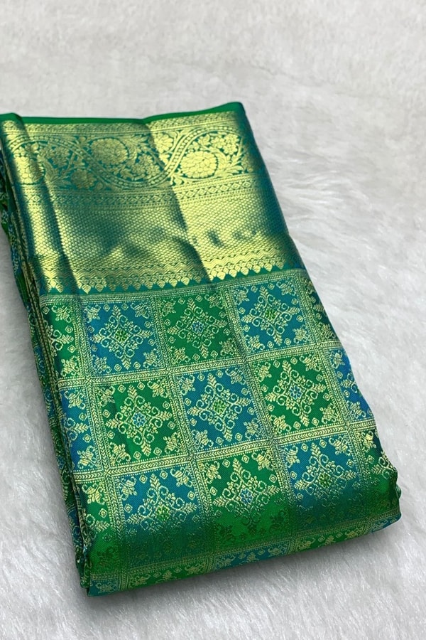 Meenakari Brocade Banarasi Soft Silk Saree with Multi-Colour Jaal in Eight Rich Shades  in Surat