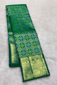 Meenakari Brocade Banarasi Soft Silk Saree with Multi-Colour Jaal in Eight Rich Shades  in Surat