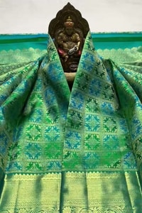 Meenakari Brocade Banarasi Soft Silk Saree with Multi-Colour Jaal in Eight Rich Shades  in Surat video 1