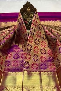 Meenakari Brocade Banarasi Soft Silk Saree with Multi-Colour Jaal in Eight Rich Shades  in Surat video 3