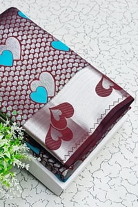 Meenakari Butta Banarasi Soft Silk Saree with Zigzag Zari Border in Five Muted Shades  in Surat