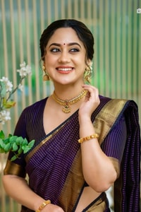 Midnight Indigo Banarasi Soft Silk Saree with Plain Body and Wide Gold Zari Border  in Surat