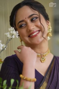 Midnight Indigo Banarasi Soft Silk Saree with Plain Body and Wide Gold Zari Border  in Surat video 2