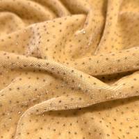 Mustard Sparkle Velvet Fabric – 6.25 Meter  in Surat