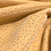 Mustard Sparkle Velvet Fabric – 7.05 Meter  in Surat