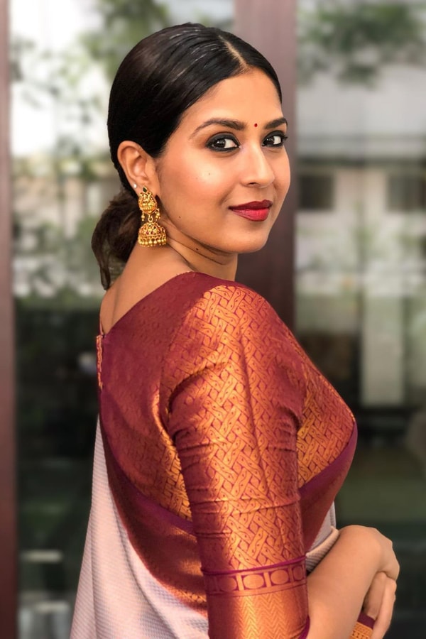 Off-White Banarasi Soft Silk Saree with Wide Copper Zari Border and Rich Copper Pallu  in Surat