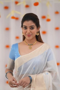 Off-White Saree with Silver Zari Contrast Border and Pallu in Green, Teal, Pink and Sky Blue  in Surat