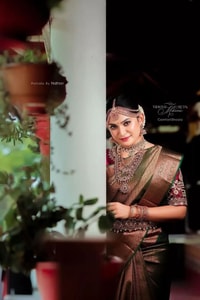 Olive Green Banarasi Soft Silk Saree with Copper Zari Jacquard Weave and Rich Pallu  in Surat