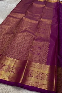 Paisley Butta Banarasi Soft Silk Saree with Wide Gold Zari Border in Four Jewel Tones  in Surat