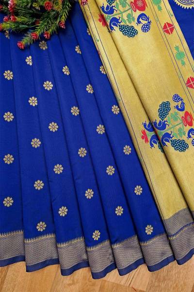 Paithani Sarees with Golden Butta Designs fancy saree in Surat
