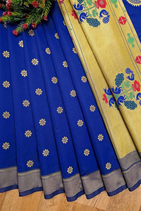 Paithani Sarees with Golden Butta Designs fancy saree  in Surat