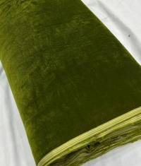 Parrot green Luxury Micro Velvet 9000 Fabric for Sofa Covers, Cushions, Dresses & Decor  in Surat
