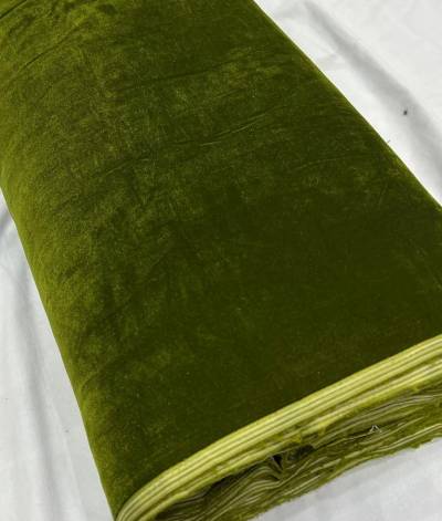 Parrot green Luxury Micro Velvet 9000 Fabric for Sofa Covers, Cushions, Dresses & Decor Manufacturers in Jaipur