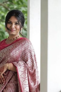 Pink Banarasi Soft Silk Saree with All-Over Silver Zari Floral Weave and Rich Pallu  in Surat