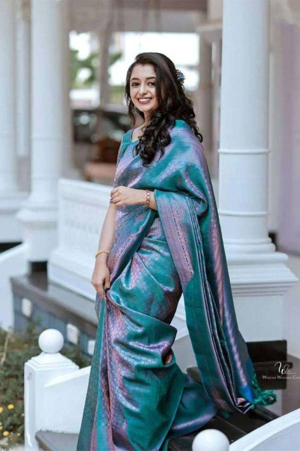 Pink Zari Rich Pallu Saree with Flower Design and All-Over Pink Zari Weaving Saree  in Surat