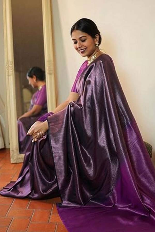 Pink Zari Rich Pallu Saree with Flower Design and All-Over Pink Zari Weaving Saree  in Surat