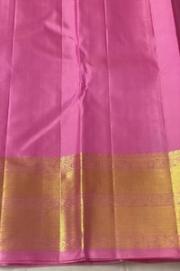 Pink and Purple Banarasi Soft Silk Saree with Zari Jacquard Jaal and Broad Gold Border  in Surat
