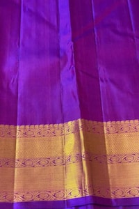 Pink and Purple Banarasi Soft Silk Saree with Zari Jacquard Jaal and Broad Gold Border  in Surat