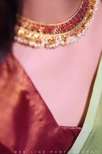 Pista Green Banarasi Soft Silk Saree with Maroon Border and Copper Zari Woven Body  in Surat video 1