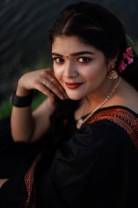 Plain Black Banarasi Soft Silk Saree with Rust Copper Zari Woven Border and Pallu  in Surat