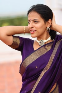 Plain Body Saree with Wide Gold Zari Border and Pallu in Purple, Black, Green and Red  in Surat