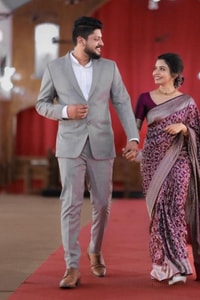 Plum Purple Banarasi Soft Silk Saree with Silver Zari Floral Jaal and Silver Woven Border  in Surat