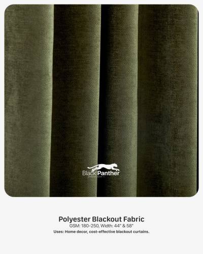 Polyester Blackout Fabric GSM 180 to 250 Width 44 Inch and 58 Inch for Home Decor Curtains in Surat