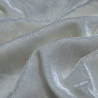 Premium Beige Plain Viscose Velvet Fabric 6.05 Meter  in Surat