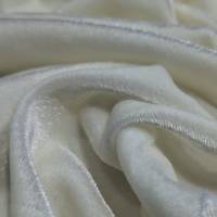 Premium Beige Plain Viscose Velvet Fabric 7.25 Meter  in Surat