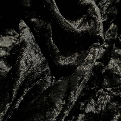 Premium Black Marble Crush Velvet Fabric 2 Meter in Surat
