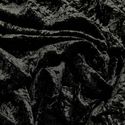 Premium Black Marble Crush Velvet Fabric 6.85 Meter in Surat