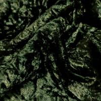 Premium Dark Green Marble Crush Velvet Fabric 6.25 Meter  in Surat