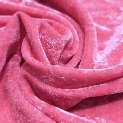 Premium Hot Pink Viscose Velvet Fabric Manufacturers in Doom Dooma