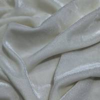 Premium Ivory cream Plain Viscose Velvet Fabric 6.45 Meter  in Surat