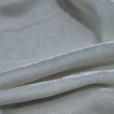 Premium Ivory cream Plain Viscose Velvet Fabric 7.05 Meter Manufacturers in Bangladesh