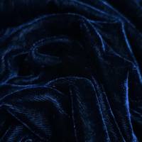Premium Midnight Blue Viscose Velvet Fabric 6.05 Meter  in Surat