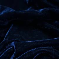 Premium Midnight Blue Viscose Velvet Fabric 6.05 Meter  in Surat