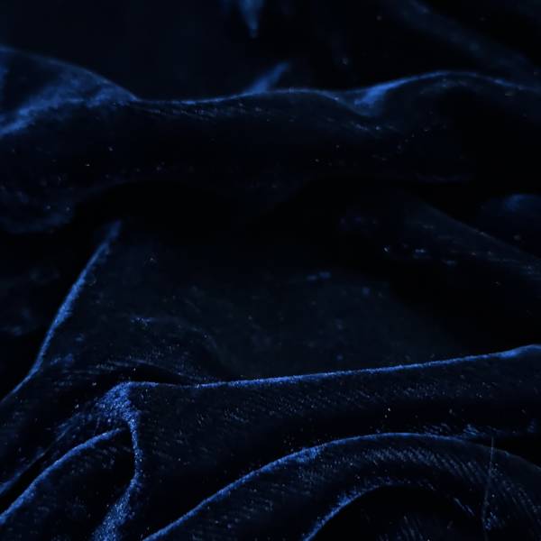 Premium Midnight Blue Viscose Velvet Fabric 6.05 Meter  in Surat
