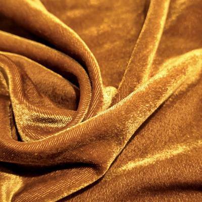 Premium Mustard Viscose Velvet Fabric 7.05 Meter (4XL) for Designer Wear Manufacturers in Bangladesh