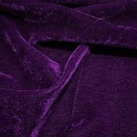Premium Purple Viscose Velvet Fabric 5.85 Meter (S)  in Surat