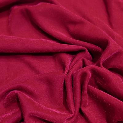 Premium Rani Pink Viscose Velvet Fabric 6.25 Meter (L) in Surat