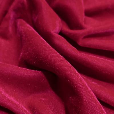 Premium Rani Pink Viscose Velvet Fabric 6.85 Meter (3XL) in Surat