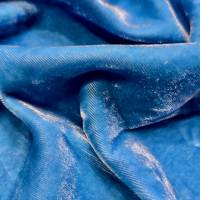 Premium Sky Blue Viscose Velvet Fabric in an 8.15 Meter  in Surat