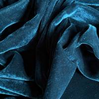 Premium Teal Viscose Velvet Fabric 7.45 Meter  in Surat