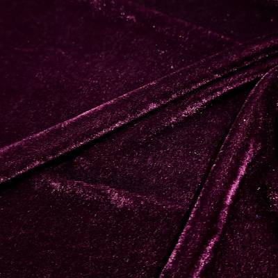Premium Wine Viscose Velvet Fabric 6.65 Meter in Surat