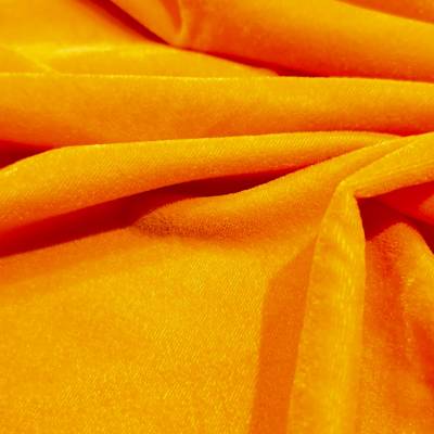 Premium Yellow Viscose Velvet Fabric 8.15 Meter in Surat