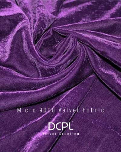 Purple Soft Smooth 9000 GSM Velvet Fabric Plain Solid Material for Curtains, Cushions and Gowns in Surat